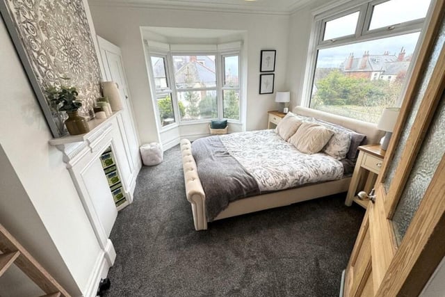 This bedroom is at the back of the property and overlooks the garden.