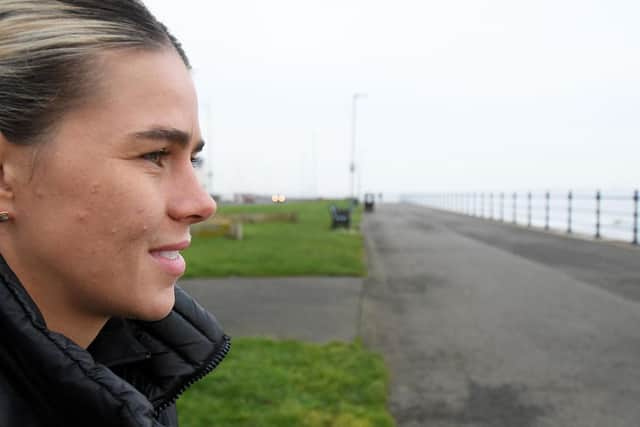 Savannah Marshall, pictured at Seaton Carew, has her eyes set on becoming undisputed. Picture by FRANK REID.