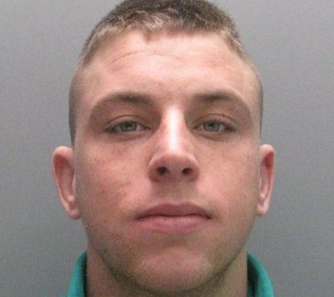Gate, 32, of Eskdale Way, Hartlepool, was jailed for three years and eight months after actual bodily harm assault, criminal damage and breaching a non-molestation order.