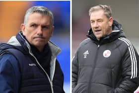 Both Hartlepool United boss John Askey and Crawley Town manager Scott Lindsey know the significance of their Suit Direct Stadium showdown. MI News & Sport / Getty Images Pete Norton