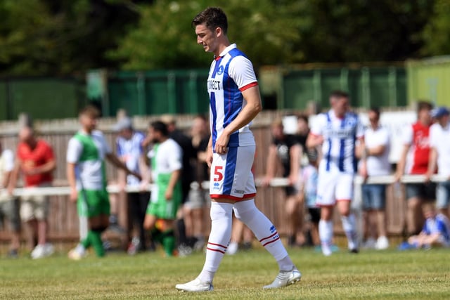 Lacey looks set for a first start for the club after a bright pre-season. The defender has, at times, been the only centre-back available to Hartley in pre-season due to injuries and has progressed game-by-game with his performance against Sunderland suggesting he is peaking at the right time. Picture by FRANK REID