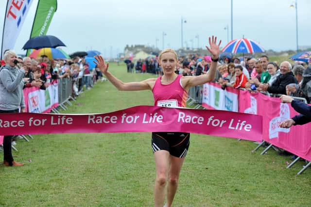The winner in the 2014 Race for Life in Hartlepool.