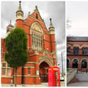From left, Hartlepool Town Hall Theatre and the Borough Hall are to close for an unknown period after problems with the plaster in their ceilings were discovered.