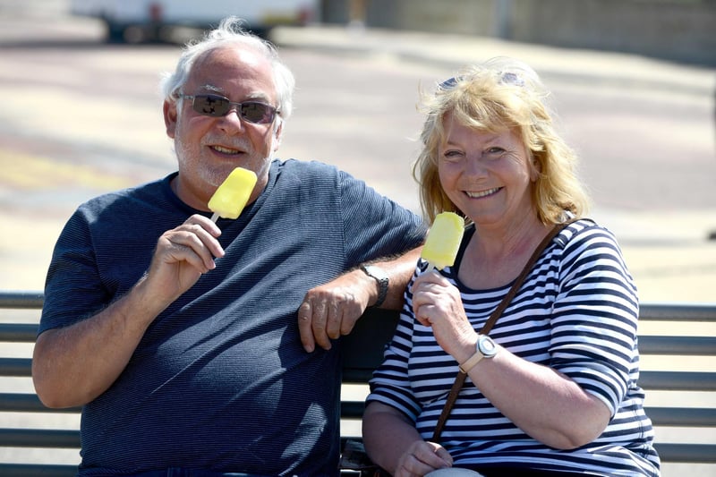 Brian and Marian Daunt from South Shields look like they were enjoying their refreshments in this 2017 Sandhaven photo.