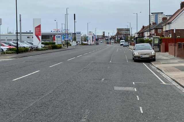 Newcastle Road, one of Sunderland's busiest routes, is all quiet