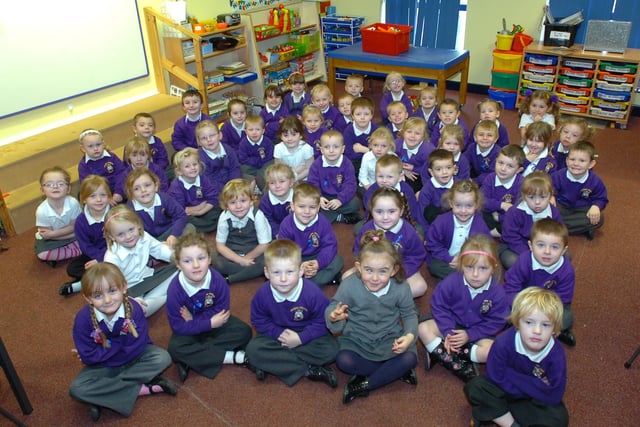 Smiles galore from the new starters at Grange Primary. Have you spotted someone you know?