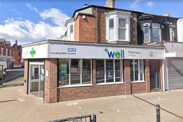 The attack took place outside the Well Pharmacy in York Road, Hartlepool. Picture: Google