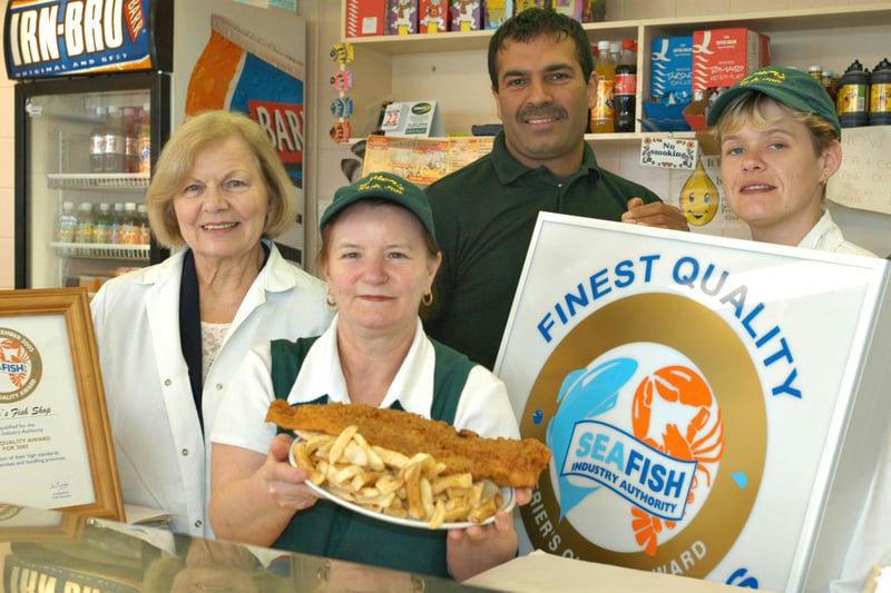 Fountain's fish and chip shop in Carley Hill won a Sea Fish Award in this 2005 photo. Does this bring back great memories?
