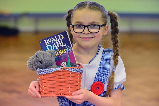 This pupil dressed up as one of the characters from Roald Dahl's The Witches in 2022.