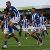 Sky Bet League 2 match between Hartlepool United and Northampton Town at Victoria Park, Hartlepool on Saturday 9th October 2021. (Credit: Mark Fletcher | MI News)