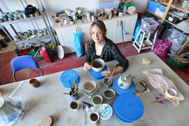 Louise Robinson from L R Ceramics based in Greenbank. Picture by FRANK REID