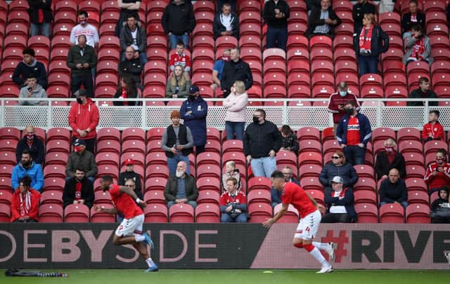 1,000 fans attended Middlesbrough's Championship match against Bournemouth in September as part of a pilot event.