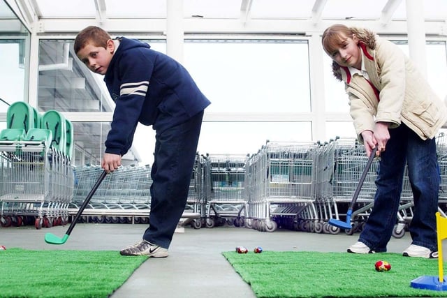 An Easter egg pitch and putt at Asda in Peterlee 18 years ago.