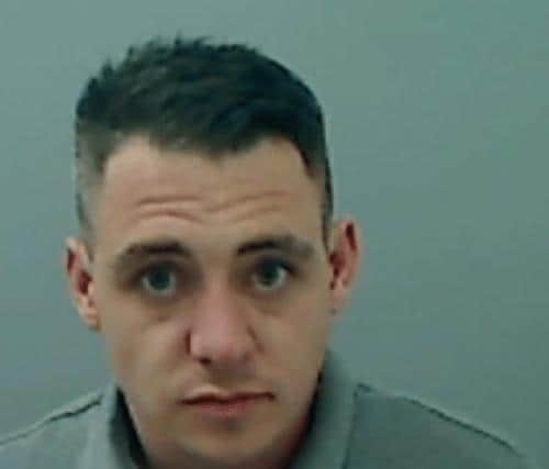 Dwane Bates was jailed for two years for the spate of offences.