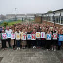 The children’s services team celebrate their Ofsted ‘Outstanding’ rating. Pic via Hartlepool Borough Council.