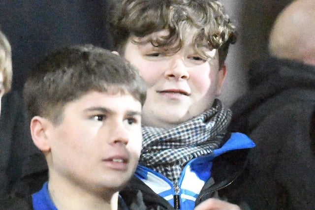 This pair of young Poolies can't have seen too many games like the trip to Gateshead since they started supporting the club.