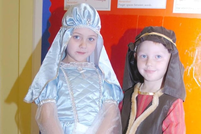 A lovely scene from the Nativity 13 years ago.