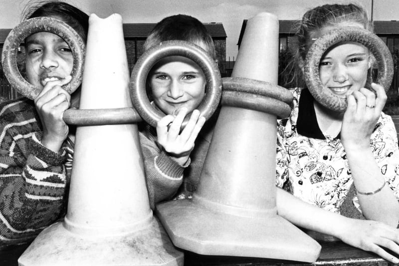 Kitty Kaur, Clint Kennedy and Lynsdey McDonald were having a great time at the St Mary's Church of England Junior Mixed and Infants School annual summer fete in 1990.