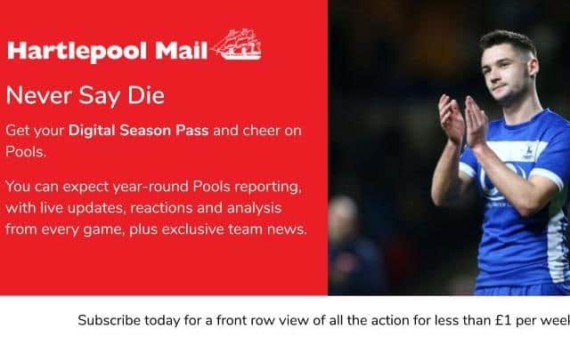 The Hartlepool Mail has launched a new sport-only subscription package.