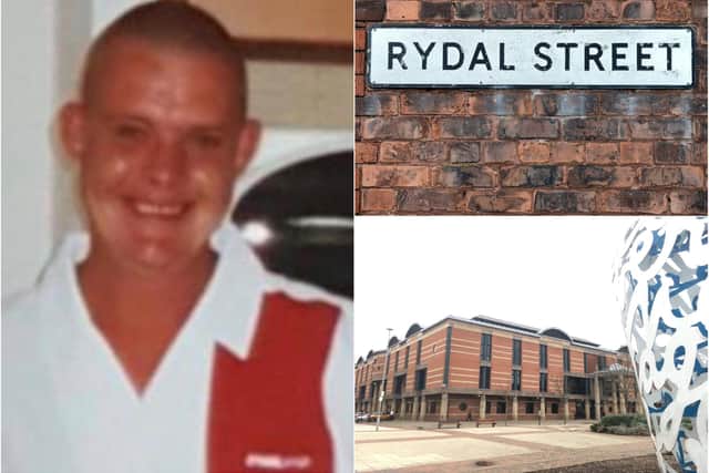 Seven men deny the murder of Michael Phillips in a house in Rydal Street, Hartlepool, last June and are on trial at Teesside Crown Court.