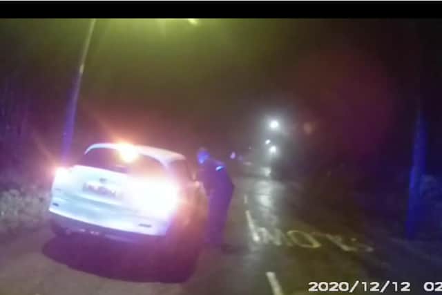 Police have released bodycam footage in a bid to encourage people not to drive under the influence.