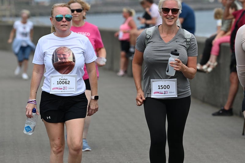 So many runners took part in honour of loved ones.