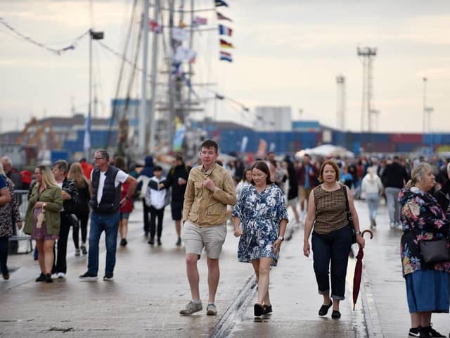 Visitors at the Tall Ships Races. Picture by BERNADETTE MALCOLMSON