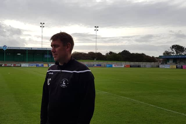 Dave Challinor at Croft Park.