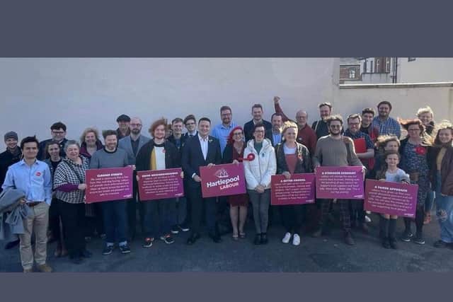 Labour party members were out talking to residents in Hartlepool on Saturday ahead of local elections.