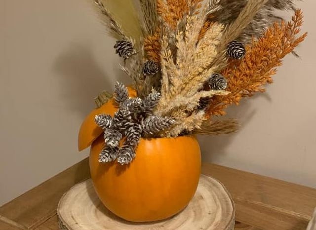 A tasteful pumpkin display. Celebrating National Pumpkin Day and Halloween with Lynsey Wilkie.