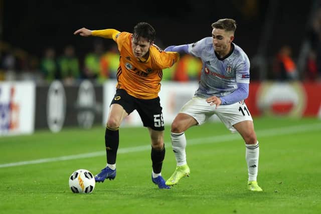 Oskar Buur has played in the Europa League for Wolves.