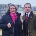 Hartlepool MP Jill Mortimer and Minister for Nuclear Andrew Bowie visited the station.