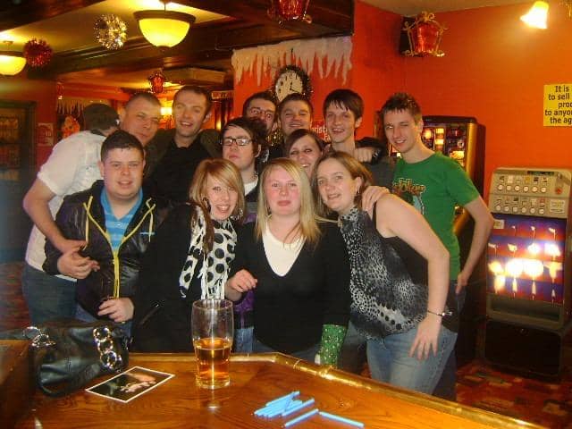 A group picture of those at the reunion.