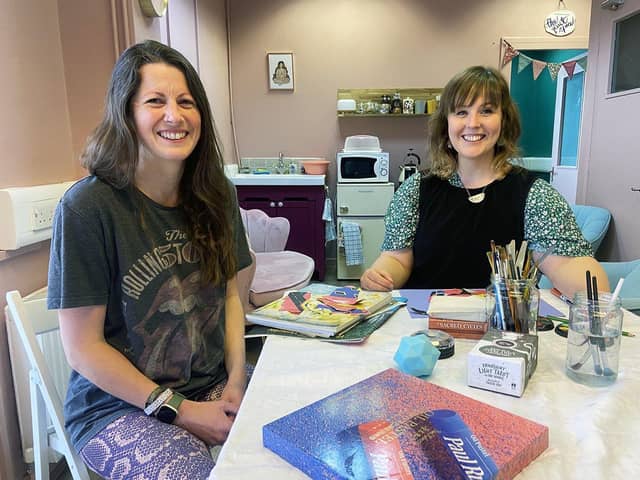 Lottie Ayers (left) and Zoe Gardner, of the Women's Hub, in Park Road, have organised a week of activities to mark Maternal Mental Health Awareness Week, which is taking place from Monday, April 29, until Sunday, May 5.