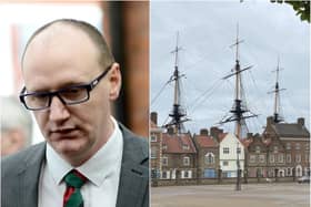 Councillor Shane Moore, the leader of Hartlepool Borough Council, believes the securing a display of historic swords at the National Museum for the Royal Navy, right, would be "a huge win for the town".