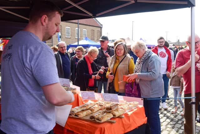 A flashback to the opening of Hartlepool's maritime market in 2019.