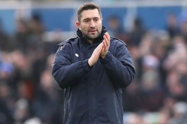Graeme Lee celebrated his first away win in the league as Hartlepool United boss. (Photo by George Wood/Getty Images)