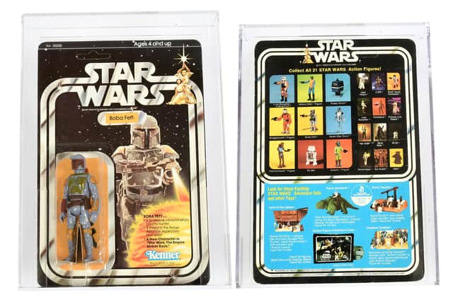 The vintage Kenner Boba Fett which could sell for £5,000.