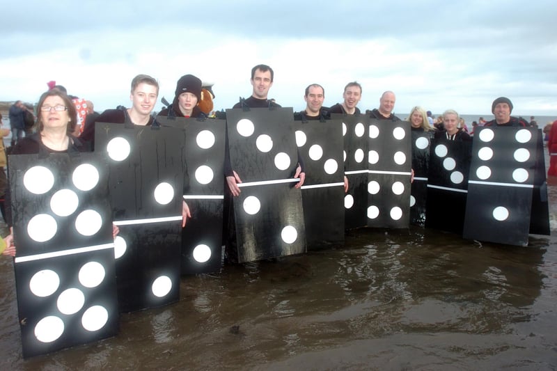 The team from Thompson Park Community Centre pictured at the Sunderland Lions Club annual Boxing Day Dip. Can you spot someone you know?