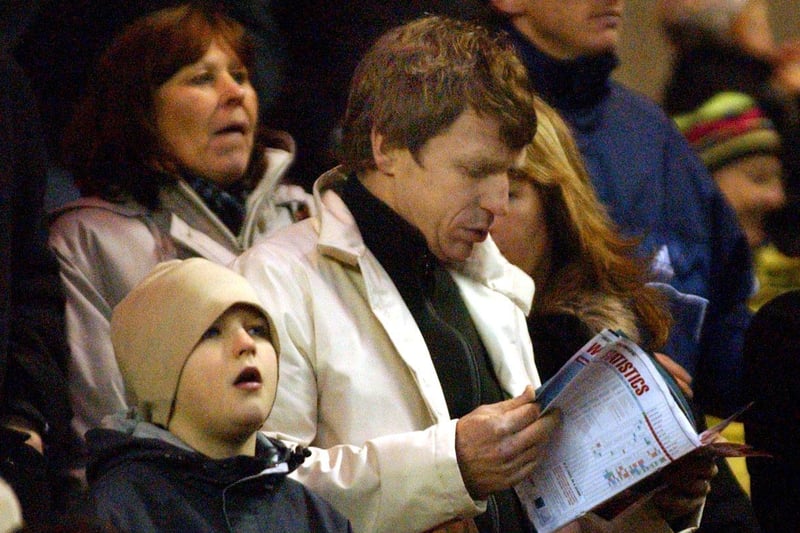 Recognise this fella reading his programme in the stands? We'll come back to him later.