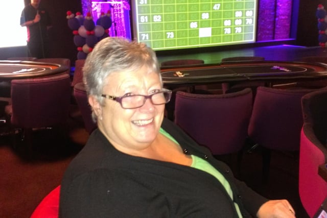 Doreen Laybourn enjoys a game of bingo in 2014.