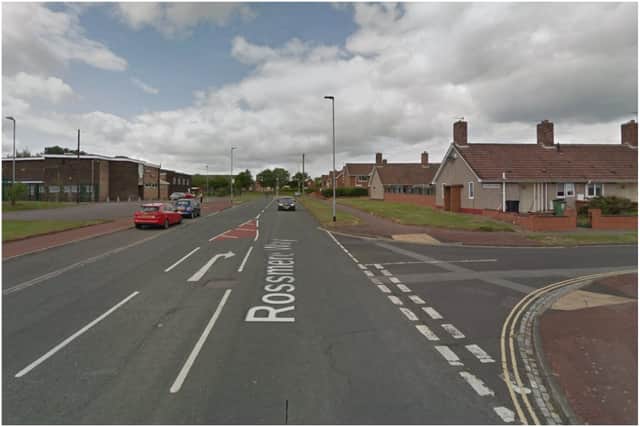 A woman was hit by a car on Rossmere Way, near to the junction with Dundee Road, in Hartlepool on Friday, July 23. Image by Google Maps.