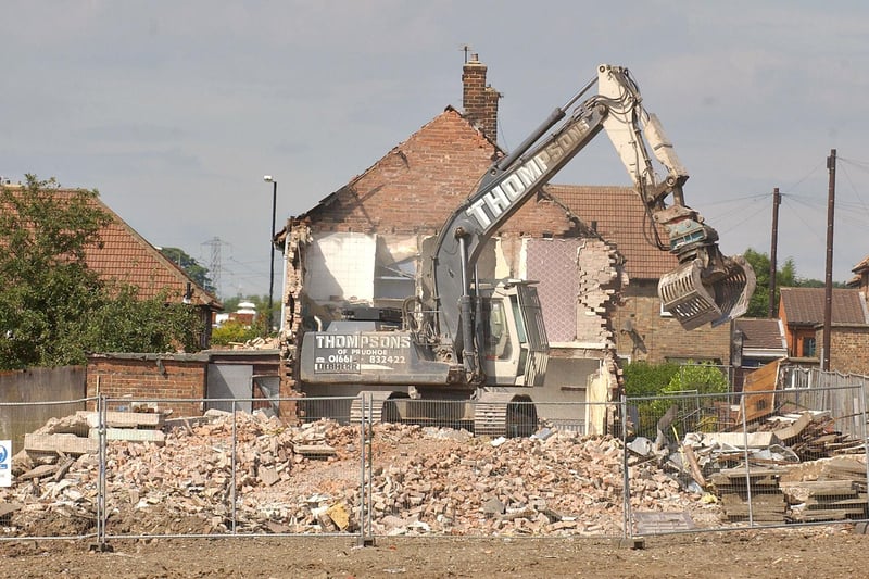 Demolition work under way in 2006.