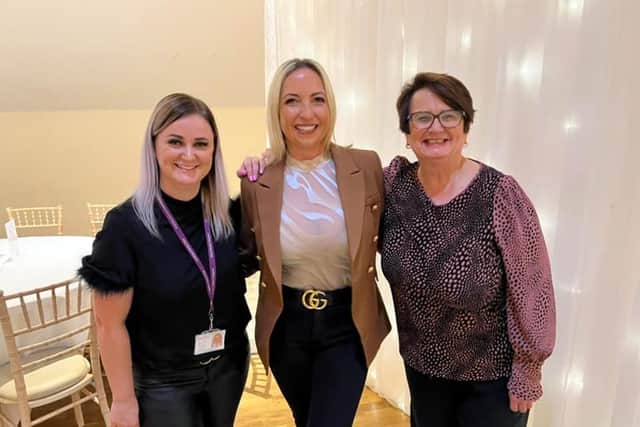 From left, Nicola Winwood, Alice House Hospice's In Memory fundrasier, Ali Jane, owner of Ali Jane Boutique, and Janice Forbes, Alice House Hospice community fundraiser.