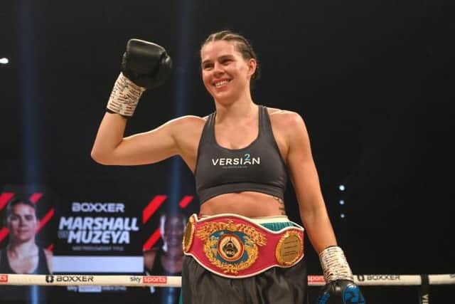 And still. Savannah Marshall retained her WBO middleweight crown (Photo by Stu Forster/Getty Images)