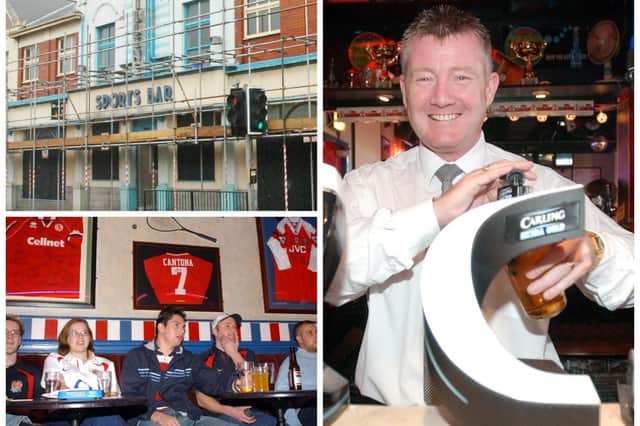 Scenes from the Sports Bar in Park Road, Hartlepool.