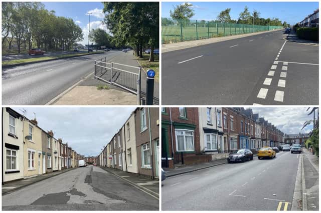 Four of the locations where most Hartlepool crime is said to be committed.
