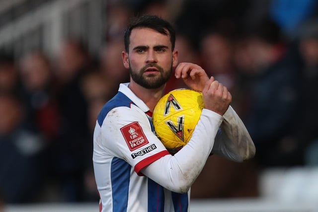 Tumilty became Hartlepool's second signing of the summer and, owing to several injuries, he was a regular throughout the first half of the season. The defender reached a mutual termination of his contract in January before moving to Hamilton Academical. (Credit: Mark Fletcher | MI News)