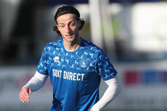 Jamie Sterry could be available for Hartlepool United's trip to Newport County. (Photo: Mark Fletcher | MI News)