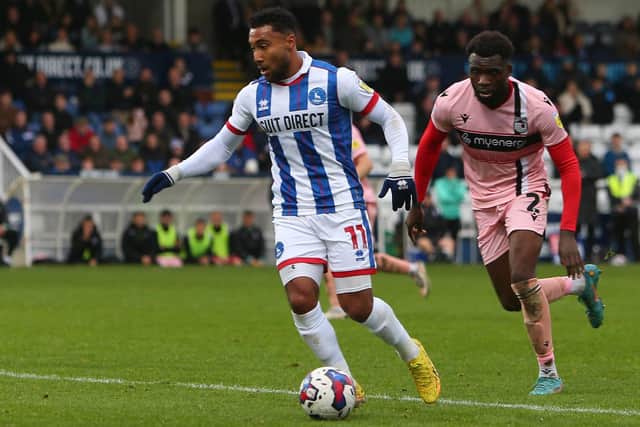 Wes McDonald returned to the Hartlepool United starting line-up against Grimsby Town. (Credit: Michael Driver | MI News)